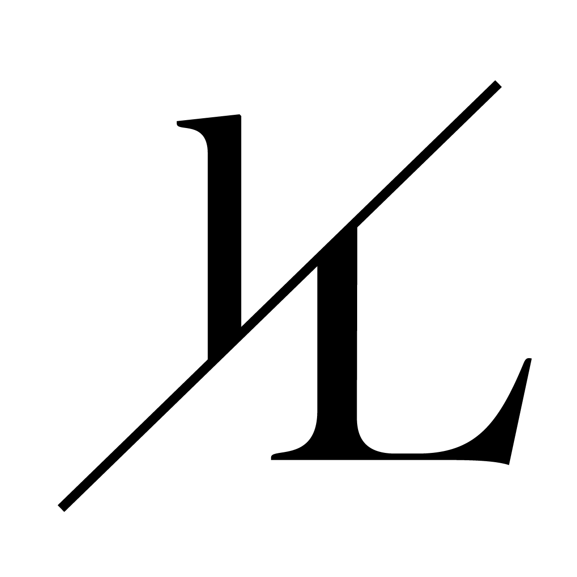 Decaar illuminating line logo zwart